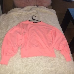 Bubble Sleeve Pink long sleeved top